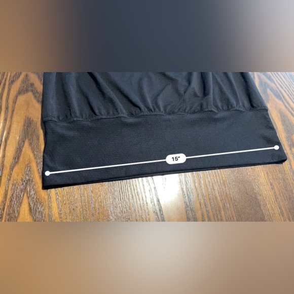 Lululemon Black No Limits Tank top Women’s 4 built in bra running yoga - Picture 10 of 16